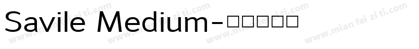 Savile Medium字体转换